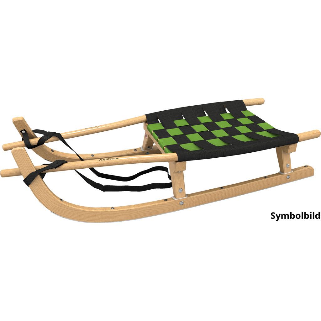 Touring toboggan two-seater with belt seat