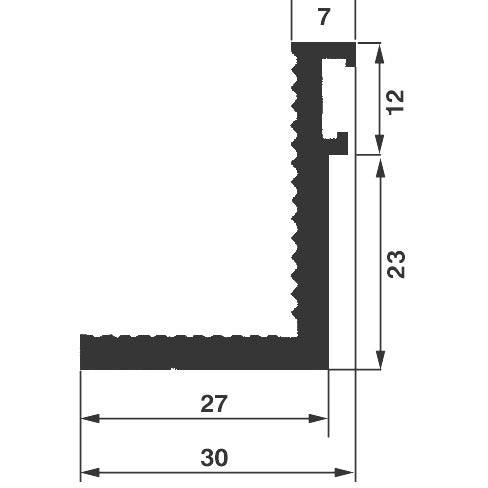 Profilo fermaporta 1002