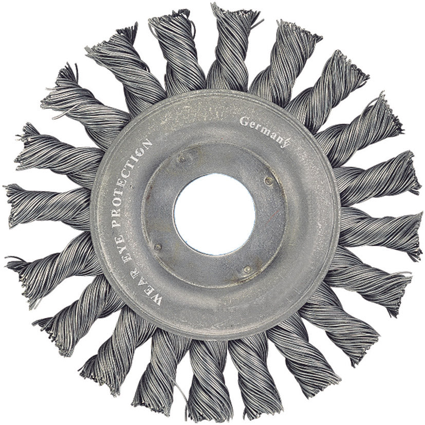 Rundbürste Stahldraht gezopft