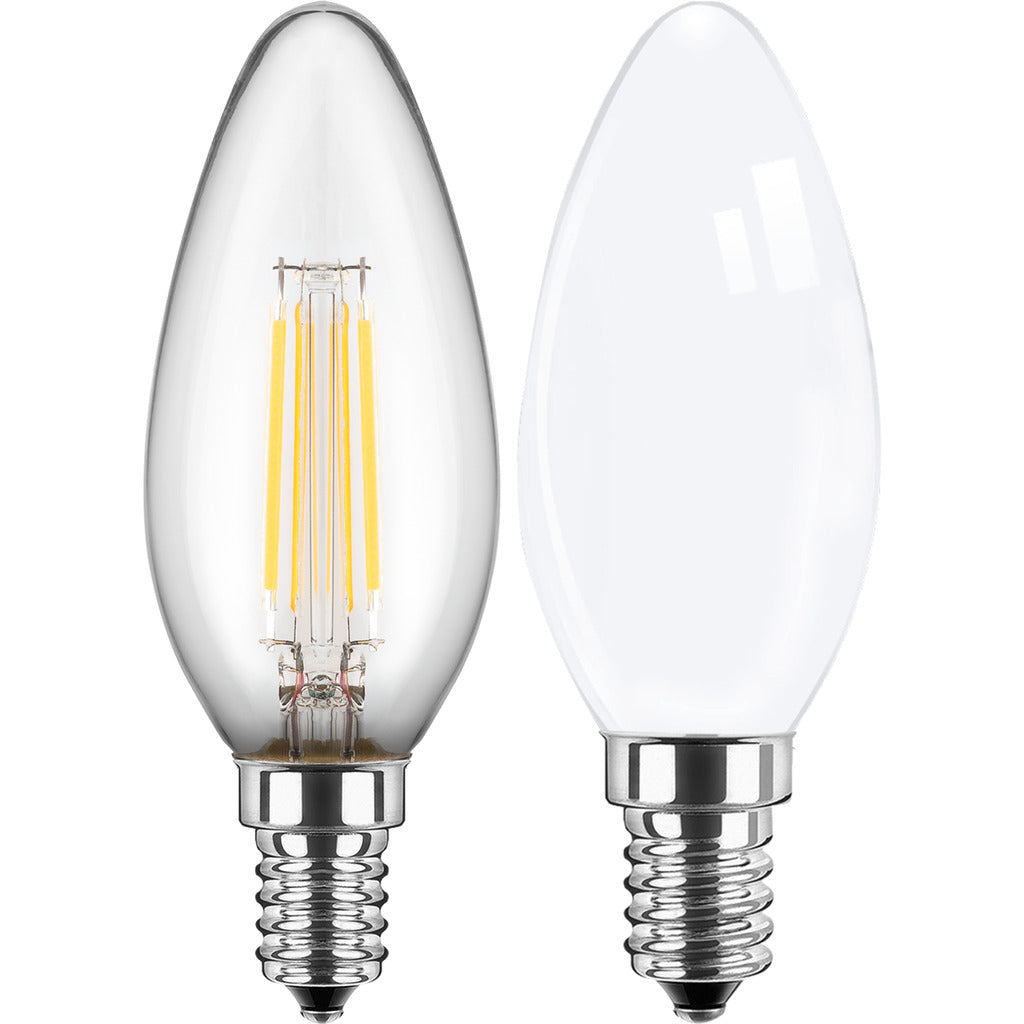 LED filament lamp candle shape C35 / E14
