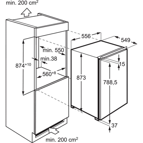 Einbau-Kühlschrank 5000 mit Gefrierfach ES5D88F1