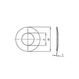 DIN2093 B Tellerfedern Federstahl blank