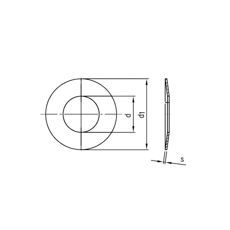DIN2093 B Disc springs Spring steel bright