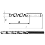 Spiralbohrer HSS-Co5 DIN 338 Forte
