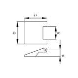 Glastürschlossset EGS 360/460 Q