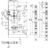 Einstemmschloss 12400 SV PE