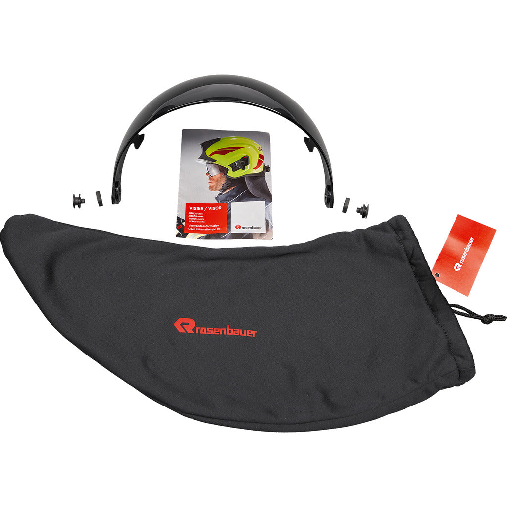 Tinted eye protection visor (sun protection) for HEROS fire helmets