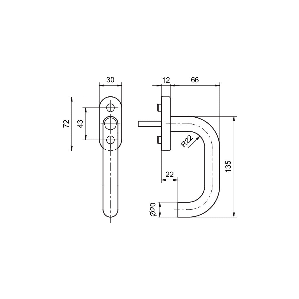 Fenstergriff 50000/51001 CF