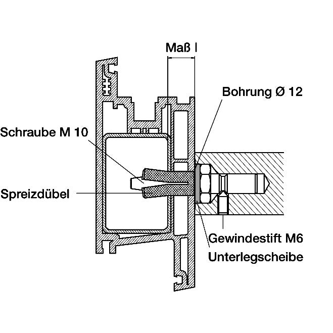 Montageset Kunststoff/Metall