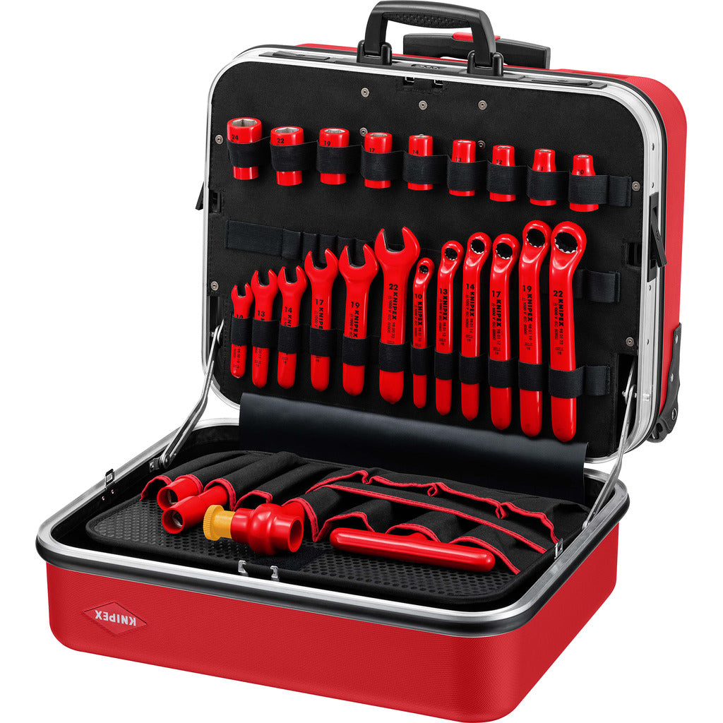 Knipex Werkzeugkoffer &quot;BIG Twin Move RED&quot;  Elektro Kompetenz / 42-teilig