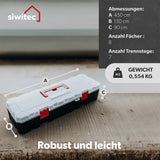 Siwitec Sortimentsbox / 8 Fächer und 7 Trennstege
