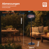 SHX Heizstrahler auf Standfuß