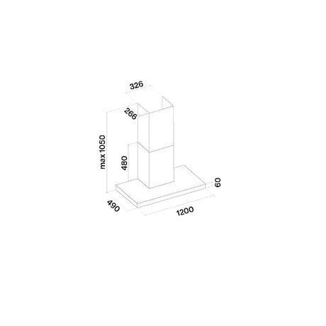 Wandhaube PLANE PLUS 120