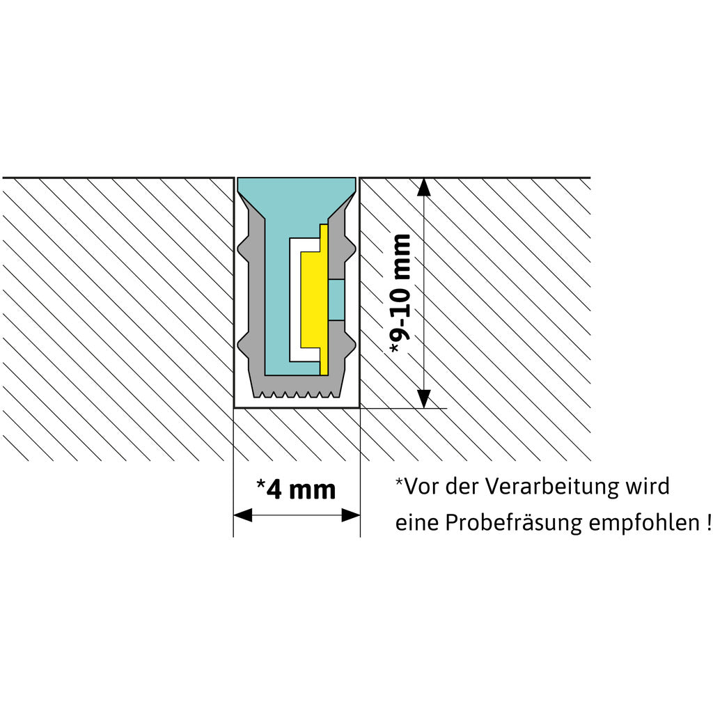 FLEXLINE 48 mit MONO LED-Band 8W