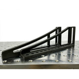 Welding table stop and support bracket with strut / System 28
