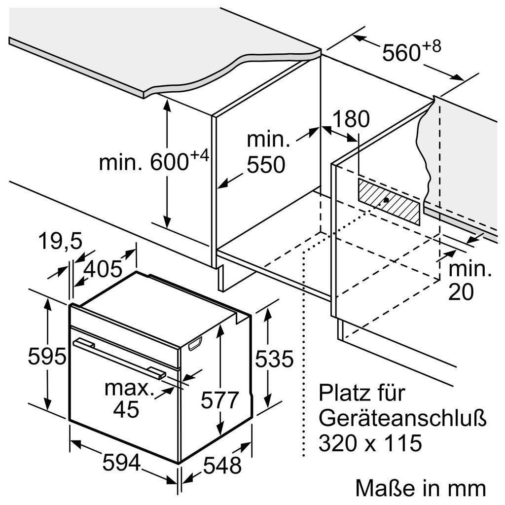 Einbau-Backofen HBG7341B1