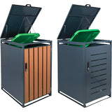 recinto per bidoni della spazzatura