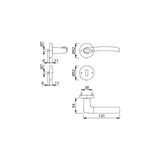 Door handle set model Bergen