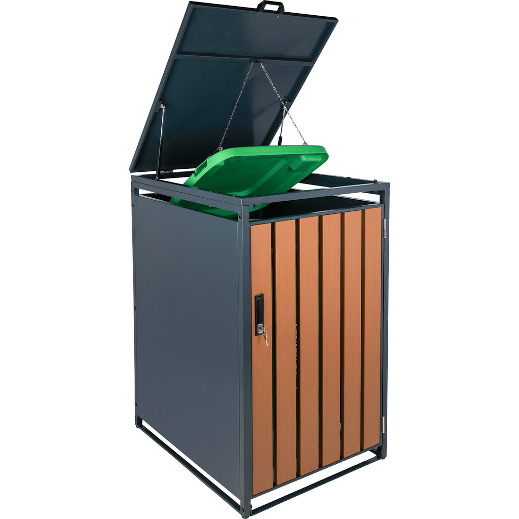 recinto per bidoni della spazzatura