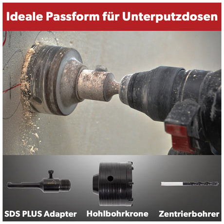 Siwitec SDS Plus Hartmetall Bohrkrone 82 mm