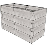 Juwel Hochbeet "Timber" 4-er Set Nordic Wood