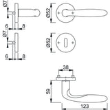 Door handle set model Verona