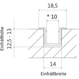 MINI-IN Aluminium Profil Set 2000mm