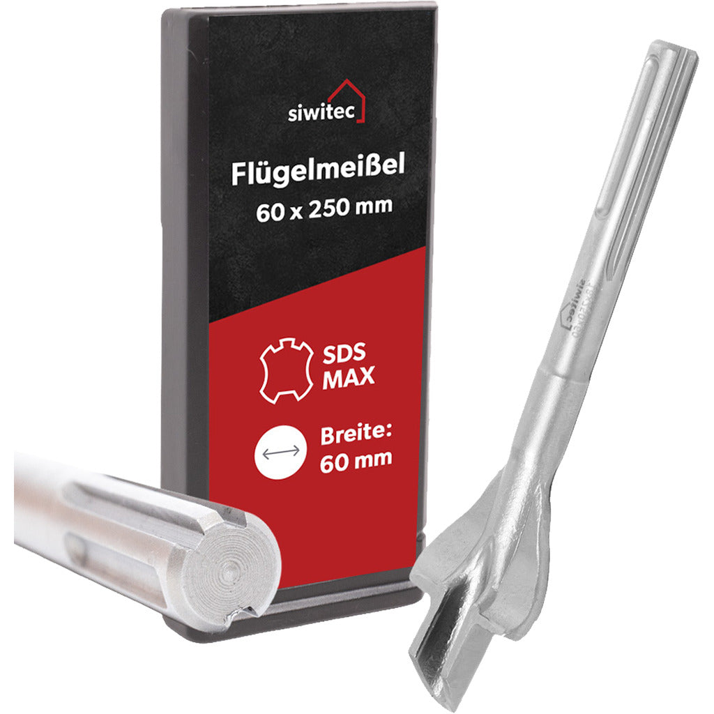 Siwitec SDS Max Flügelmeißel 60 x 250 mm