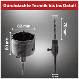 Siwitec SDS Plus Hartmetall Bohrkrone 82 mm