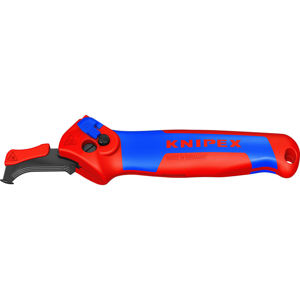 Knipex Abmantelungsmesser mit Gleitschuh &amp; Ratschenfunktion