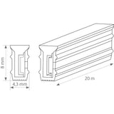 FLEXLINE 48 mit MONO LED-Band 8W