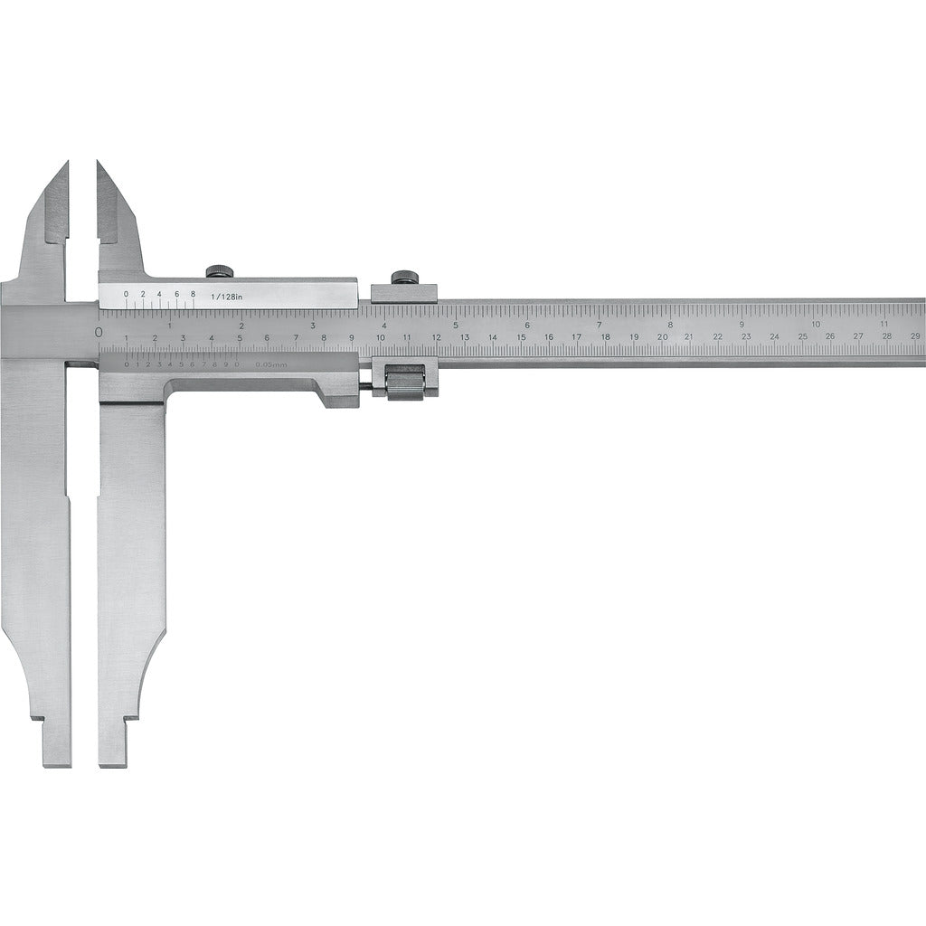 Workshop caliper with measuring tip
