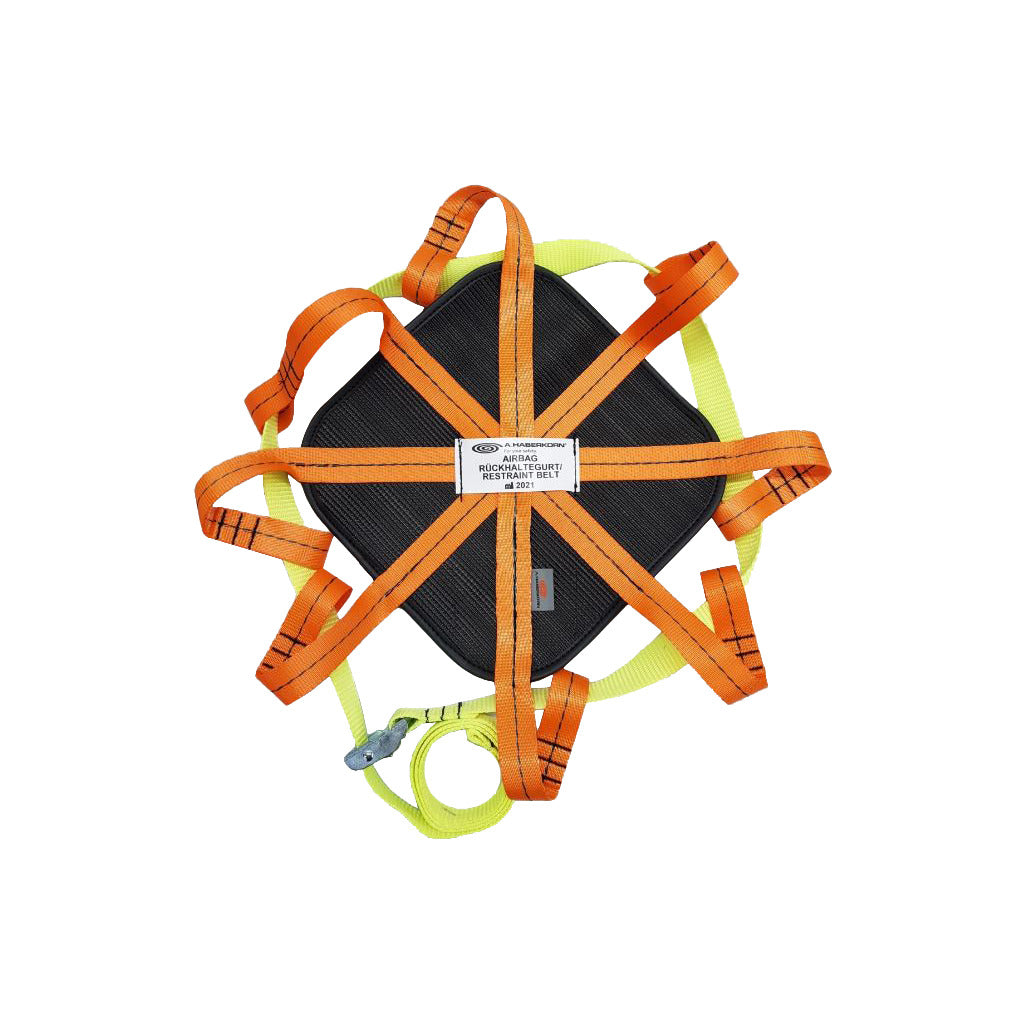 Airbag restraint belt