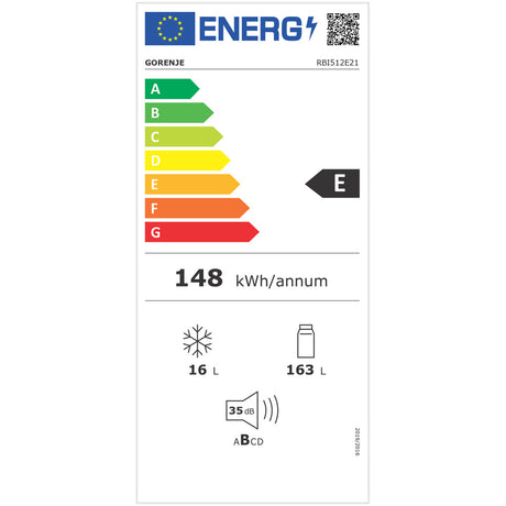 Frigorifero da incasso con congelatore RBI512E21