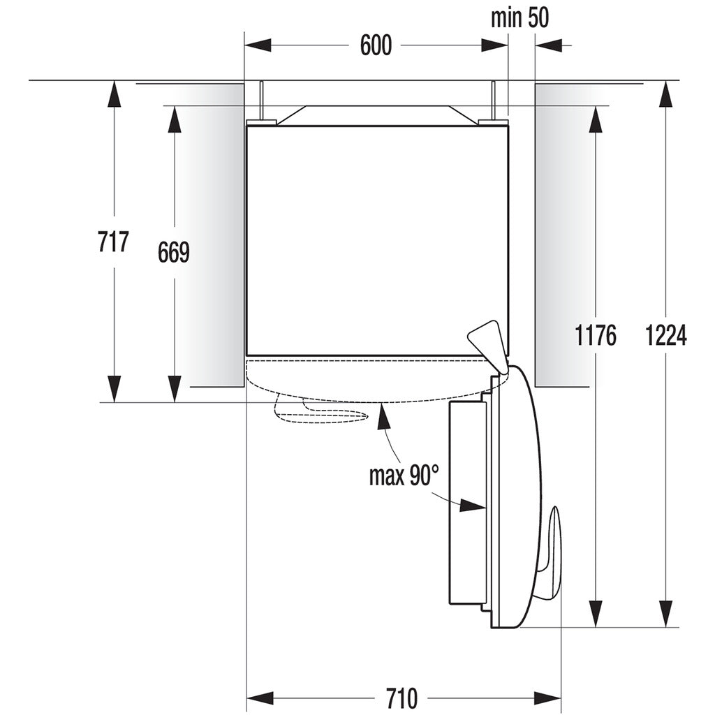 Standkühlschrank Retro VW OBRB153