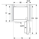 Standkühlschrank Retro VW OBRB153