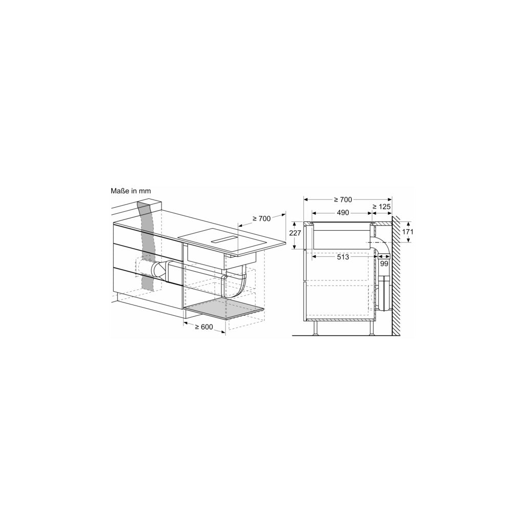 Kochfeld inductionAir Plus iQ700 EX801LX67E