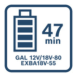 Akku-Starter Set 2x EXBA18V-55 + GAL12V/18V-80