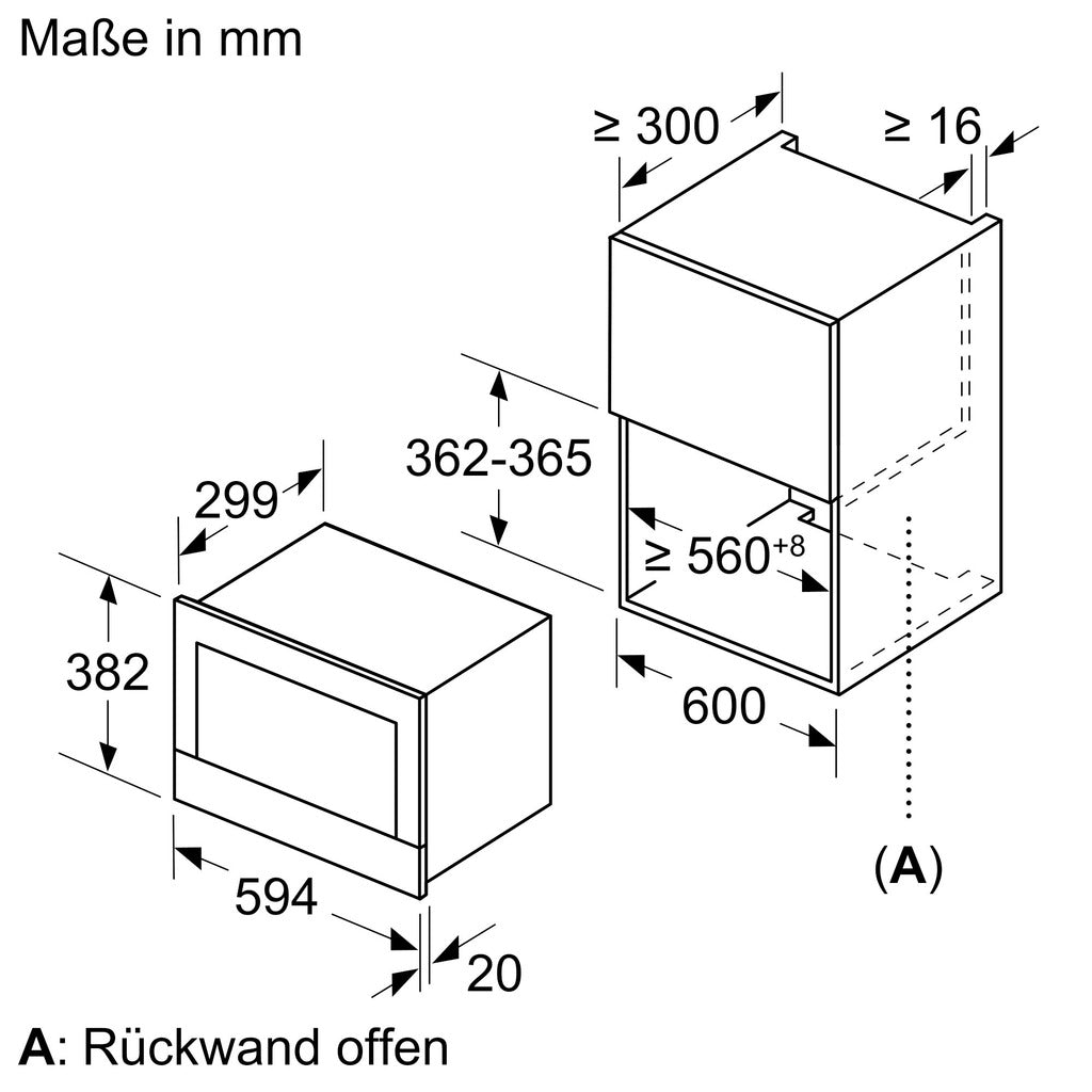 Einbau-Mikrowellengerät BF722L1B1