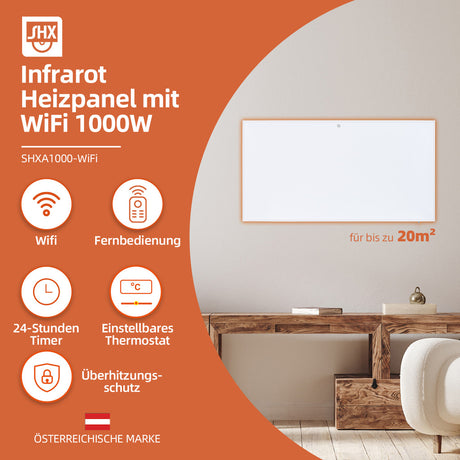 SHX Infrarot-Heizpaneel mit WIFI