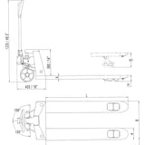 Gabelhubwagen Tandem