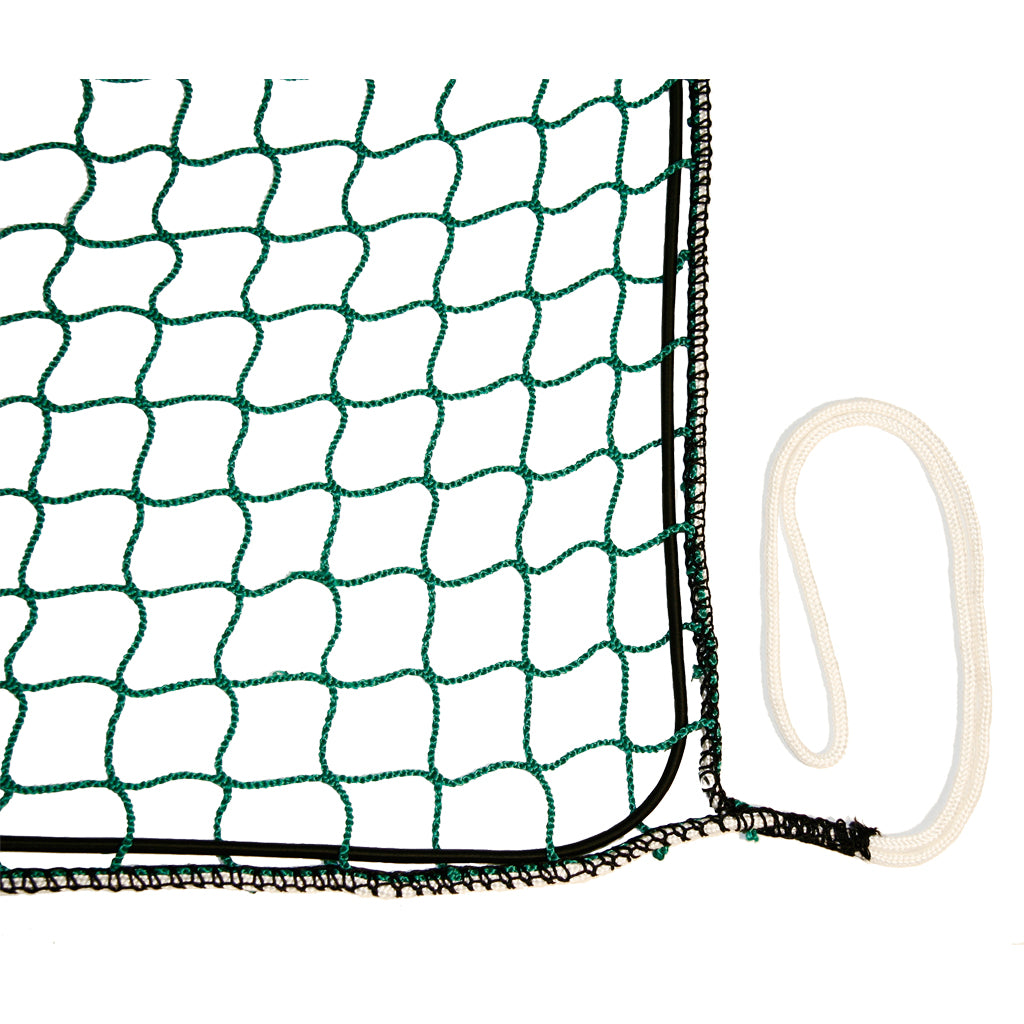Load securing net including guy rope