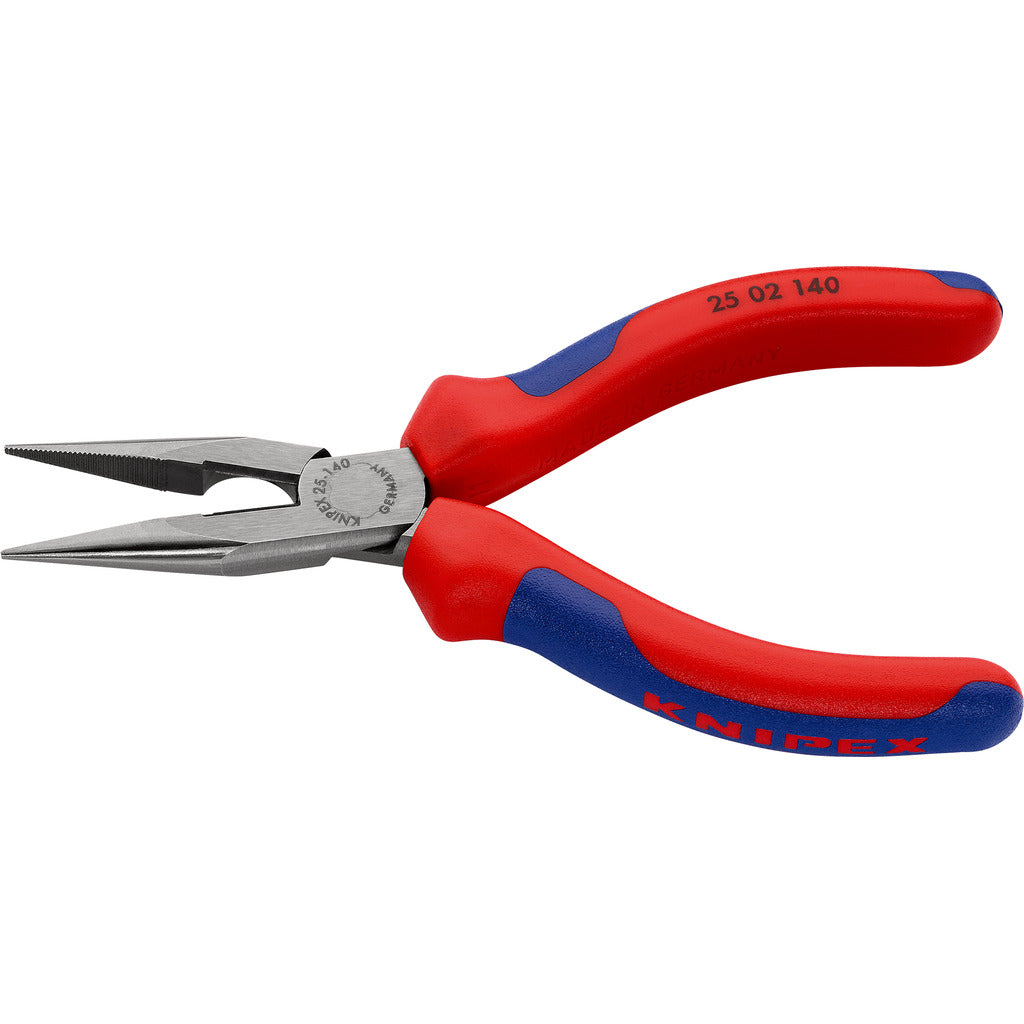 Knipex Flachrundzange mit Schneide / Radiozange