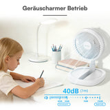 BE COOL Klappventilator mit Akku und Teleskoprohr