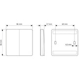 PushPower 2-fach-Schalter Outdoor IP67
