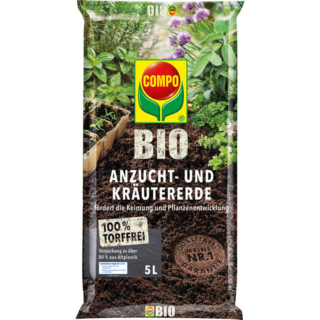 BIO Anzucht- und Kräutererde torffrei