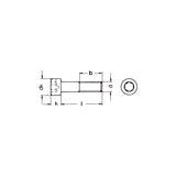 ISO4762/DIN912 Zylinderschrauben mit Innensechskant 10.9 blank
