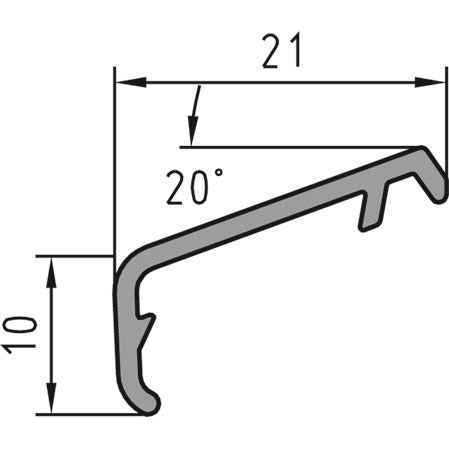 Flügelabdeckprofil FA 21