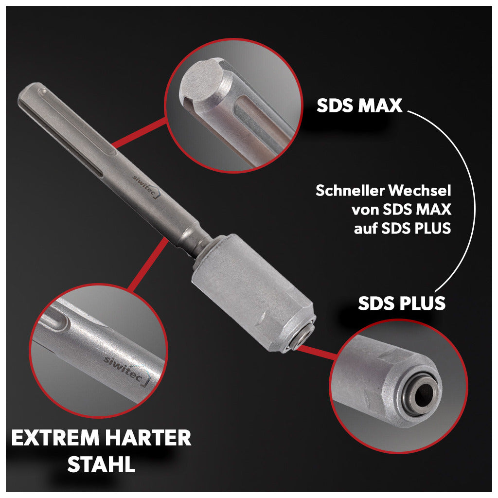 Siwitec Adapter SDS Max zu SDS Plus