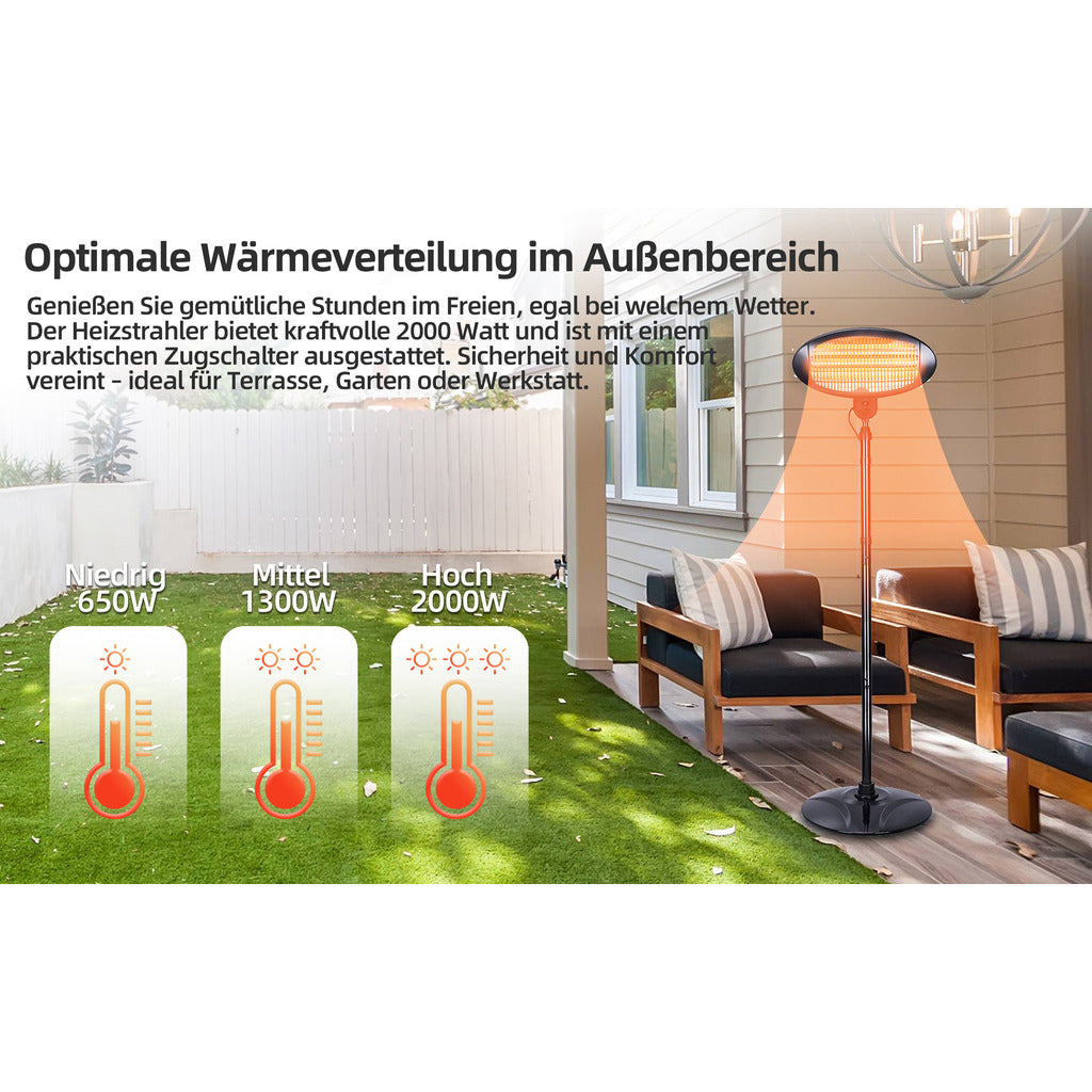 SHX Heizstrahler auf Standfuß